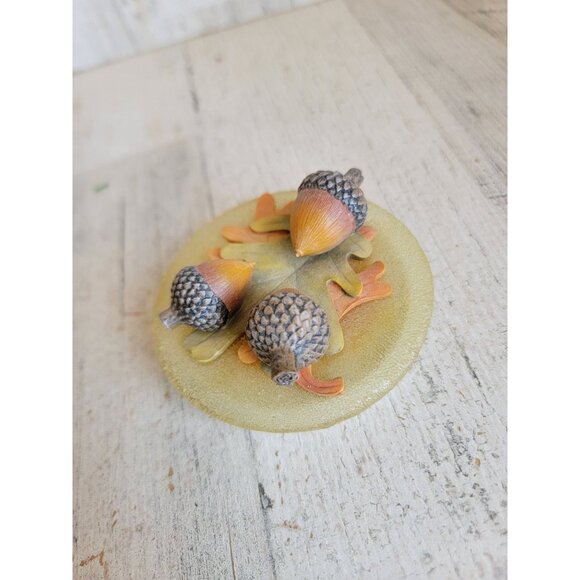 Acorn fall candle lid accessory unique Thanksgiving home decor - Picture 6 of 6
